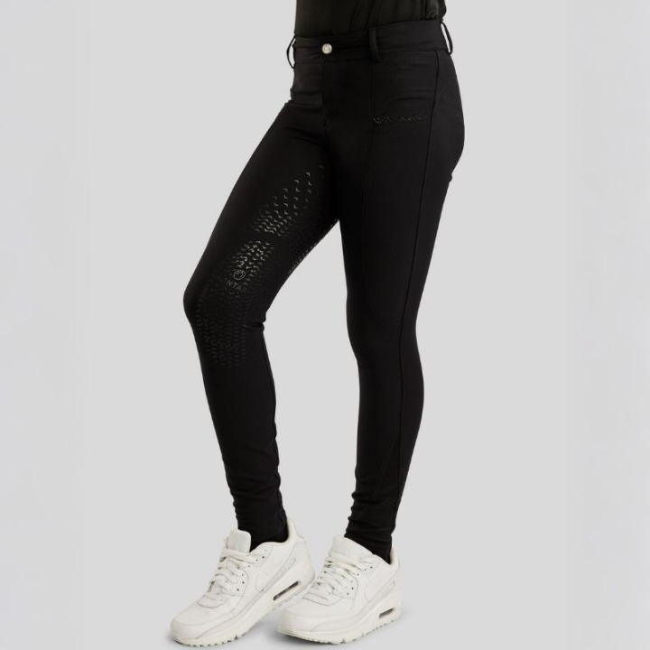 Riding Breeches Kids/Junior Crystals Full Grip Black in the group Equestrian Clothing / Riding Breeches & Riding Tights / Breeches at Equinest (404643128BA_r)