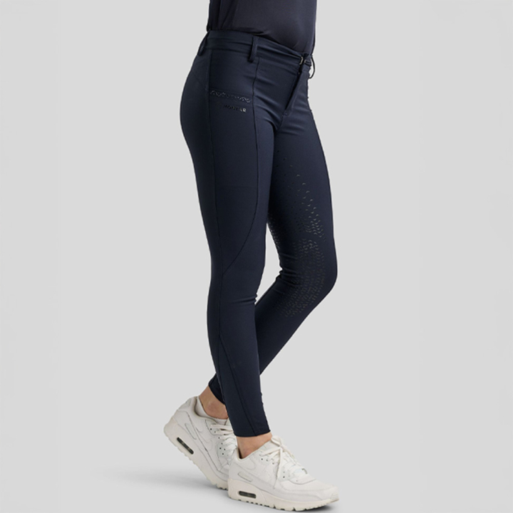 Riding Breeches Kids/Junior Crystals Full Grip Navy Blue in the group Equestrian Clothing / Riding Breeches & Riding Tights / Breeches at Equinest (404673128NA_r)