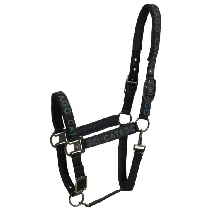 Halter Alea Reflective Black in the group Horse Tack / Halters / Fabric & Nylon Halters at Equinest (41562001BA)