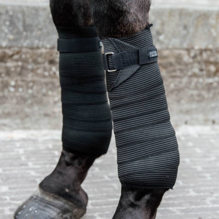 Bandages Polar Fleece & Elastic Black in the group Horse Tack / Leg Protection / Bandages at Equinest (42106BA)