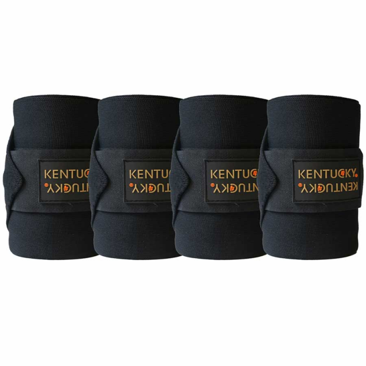Stable Bandages Dirt-Repellent 4-pack Black in the group Horse Tack / Leg Protection / Bandages at Equinest (42109SV)