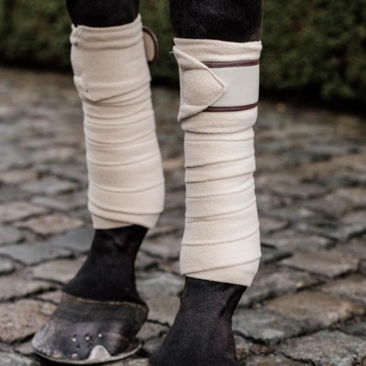 Bandages Polar Fleece 4-pack Beige in the group Horse Tack / Leg Protection / Bandages at Equinest (42111BE)