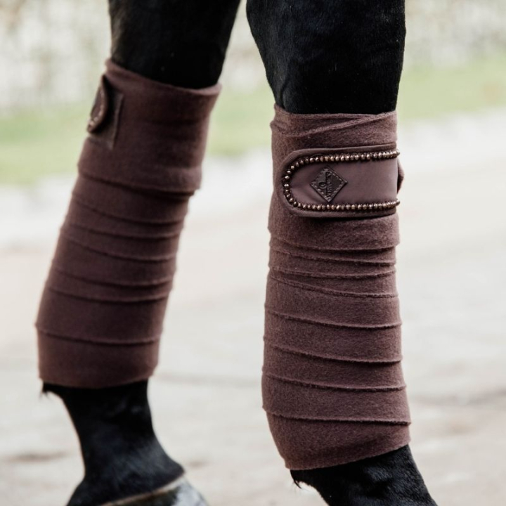 Bandages Polar Fleece Pearls Brown in the group Horse Tack / Leg Protection / Bandages at Equinest (42113BR)