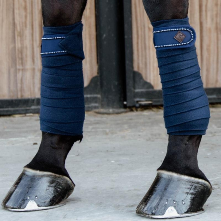 Bandages Polar Fleece Pearls Navy Blue in the group Horse Tack / Leg Protection / Bandages at Equinest (42113NA)