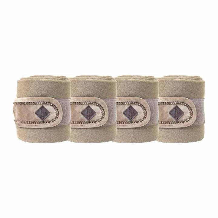 Polar Velvet Pearls Fleece Bandages Beige in the group Horse Tack / Leg Protection / Bandages at Equinest (42116Be_r)