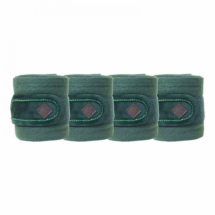 Polar Velvet Pearls Fleece Bandages Green in the group Horse Tack / Leg Protection / Bandages at Equinest (42116Gn_r)