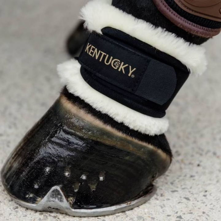 Sheepskin Fetlock Boots Black OneSize in the group Horse Tack / Leg Protection / Pastern Wraps at Equinest (42203SVOS)