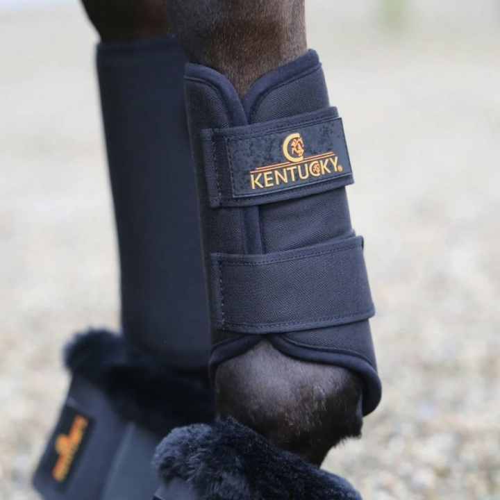 Brushing Boots 3D Spacer Front Black in the group Horse Tack / Leg Protection / Brushing Boots & Dressage Boots at Equinest (4230601FBA_r)