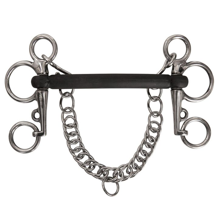 Straight Baby Pelham Rubber in the group Horse Tack / Bits / Pelham Bits at Equinest (423810_r)