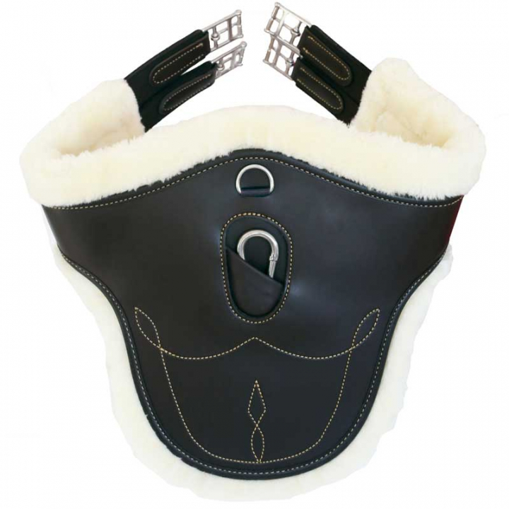 Sheepskin Belly Guard Black in the group Horse Tack / Girths / Stud Girths & Jumping Girths at Equinest (42402Sv_r)