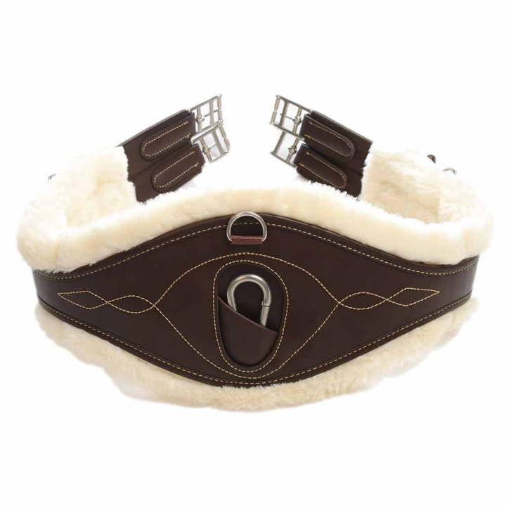Anatomical Sheepskin Girth Brown in the group Horse Tack / Girths / All-Purpose Girths at Equinest (42406Br_r)
