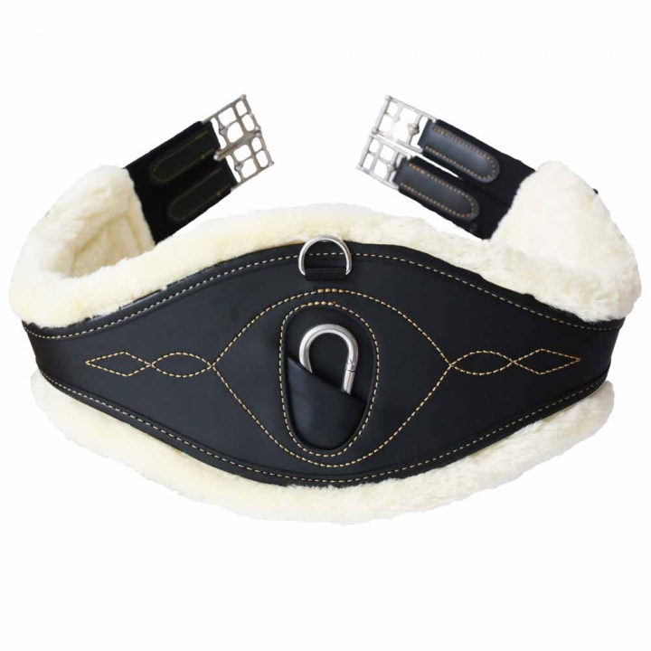 Anatomical Sheepskin Girth Black in the group Horse Tack / Girths / All-Purpose Girths at Equinest (42406Sv_r)
