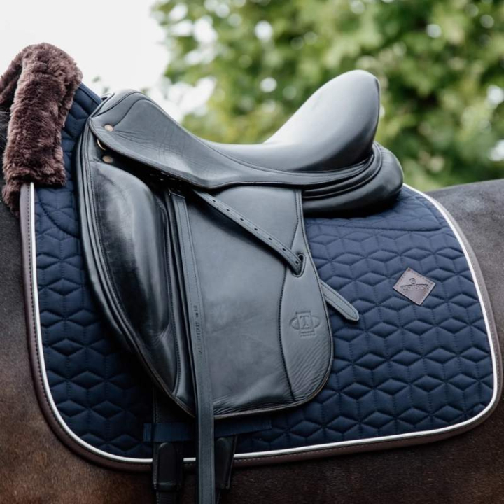 Dressage Saddle Pad Skin Friendly Navy Blue in the group Horse Tack / Saddle Pads / Dressage Saddle Pad at Equinest (4246803DRNA_r)
