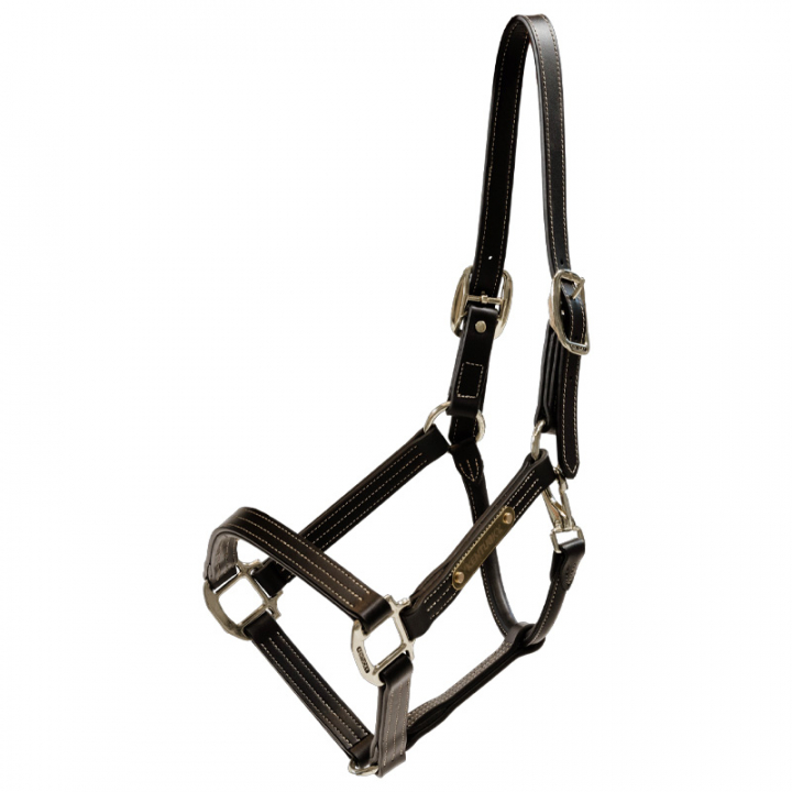 Leather Halter Artificial Wellington Brown in the group Horse Tack / Halters / Leather Halters at Equinest (4250705COBBR_r)