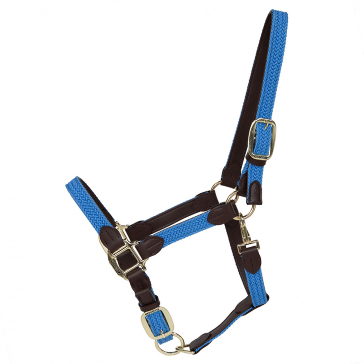 Halter Plaited Nylon Light Blue in the group Horse Tack / Halters / Fabric & Nylon Halters at Equinest (4251661COBLBL_r)