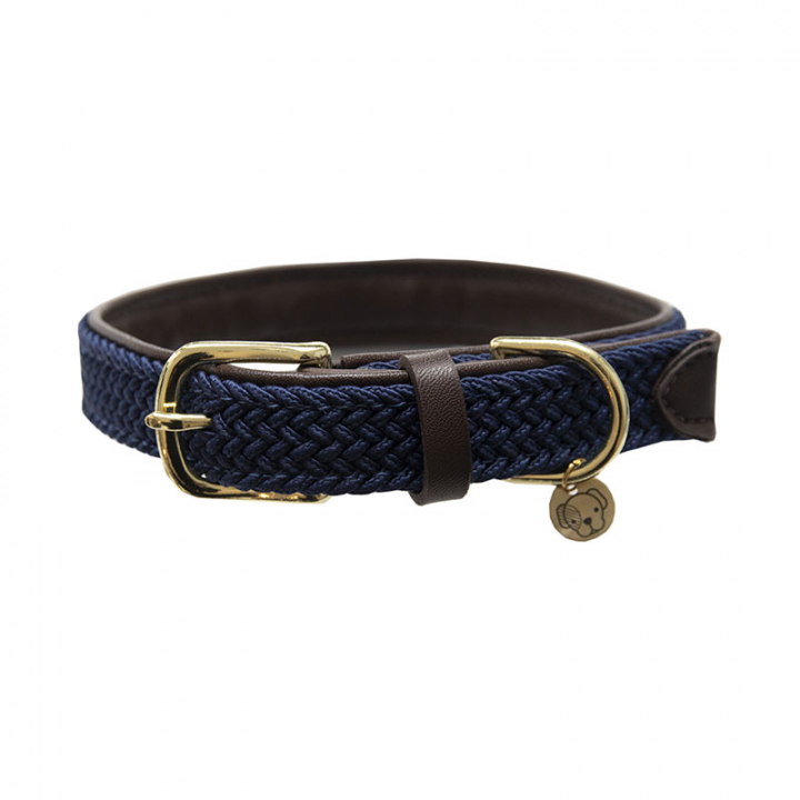 Dog Collar Braided Nylon Navy in the group Dog / Dog Collars & Harnesses at Equinest (42517Ma_r)