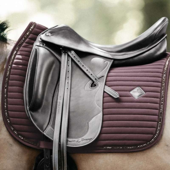 Dressage Saddle Pad Pearls Brown in the group Horse Tack / Saddle Pads / Dressage Saddle Pad at Equinest (4257205DRBR_r)