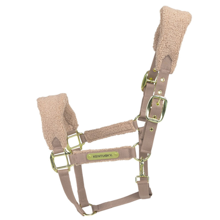 Halter Teddy Fleece Beige in the group Horse Tack / Halters / Fabric & Nylon Halters at Equinest (4257332COBBE_r)