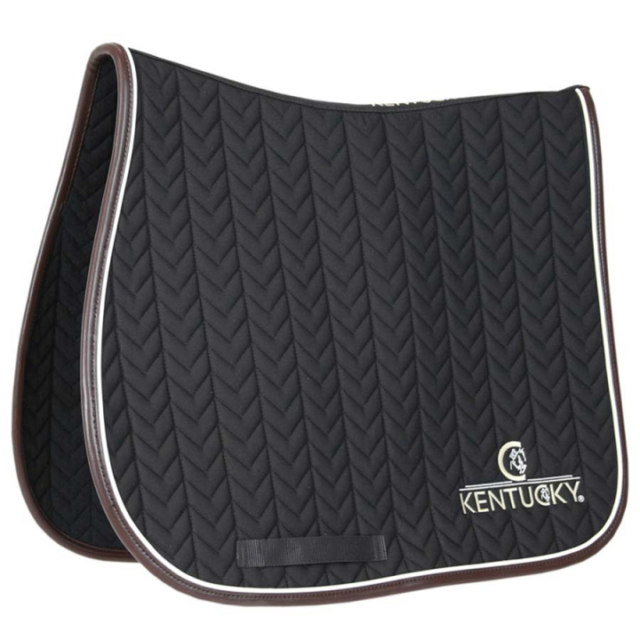 Saddle Pad Leather Fishbone Black in the group Horse Tack / Saddle Pads / All-Purpose & Jumping Saddle Pads at Equinest (4257601SJBA_r)