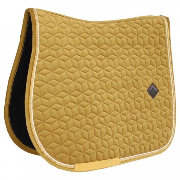 Saddle Pad Velvet Mustard in the group Horse Tack / Saddle Pads / All-Purpose & Jumping Saddle Pads at Equinest (4257944SJYE_r)