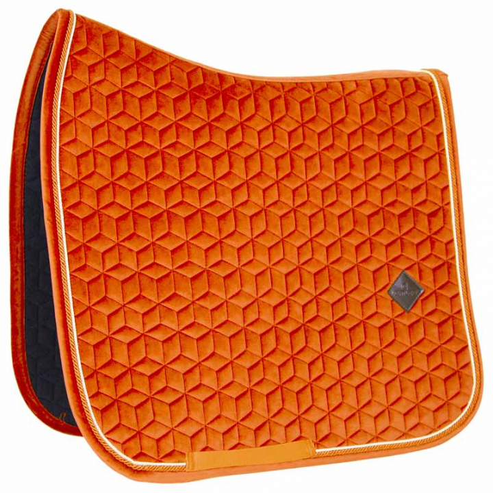 Dressage Saddle Pad Velvet Orange in the group Horse Tack / Saddle Pads / Dressage Saddle Pad at Equinest (4257945DROR_r)