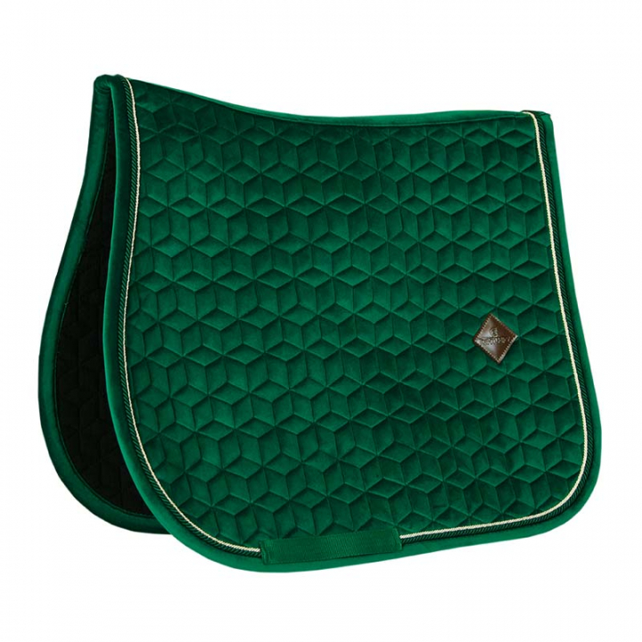 Saddle Pad Velvet Dark Green in the group Horse Tack / Saddle Pads / All-Purpose & Jumping Saddle Pads at Equinest (42579Gn_r)