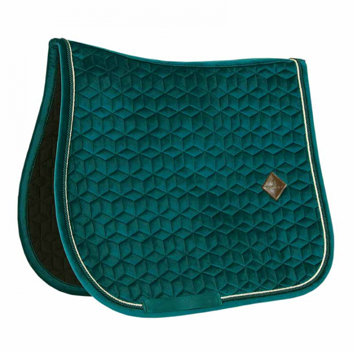Saddle Pad Velvet Emerald Green in the group Horse Tack / Saddle Pads / All-Purpose & Jumping Saddle Pads at Equinest (42579SGn_r)