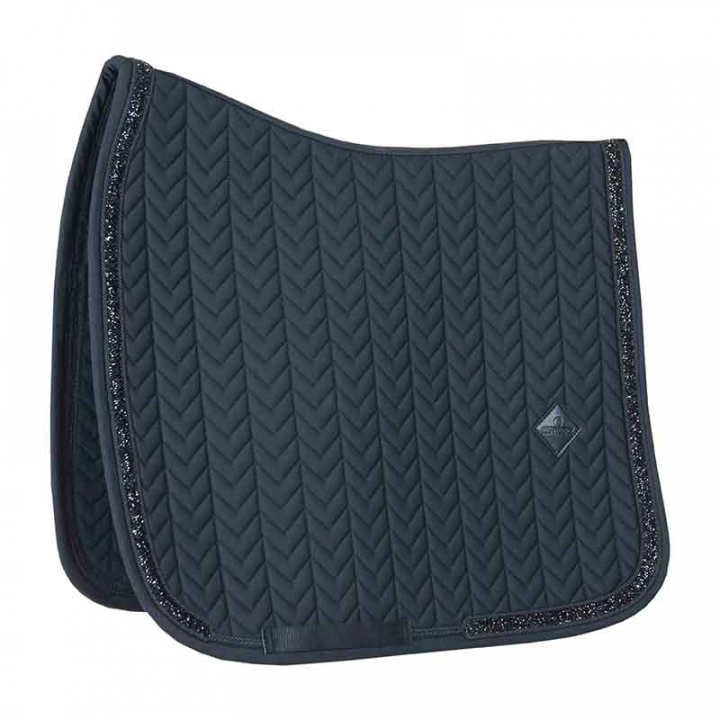 Dressage Saddle Pad Glitter Stone Black in the group Horse Tack / Saddle Pads / Dressage Saddle Pad at Equinest (42581DrSv_r)