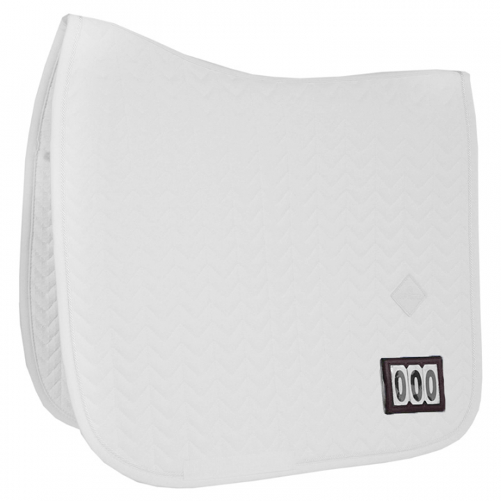Dressage Saddle Pad Fishbone Competition White in the group Horse Tack / Saddle Pads / Dressage Saddle Pad at Equinest (4258202DRWH_r)