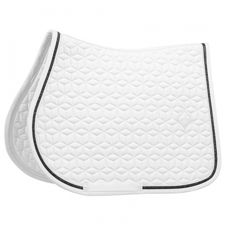 Saddle Pad Glitter Rope White/Black in the group Horse Tack / Saddle Pads / All-Purpose & Jumping Saddle Pads at Equinest (425840201SJWHBA_r)