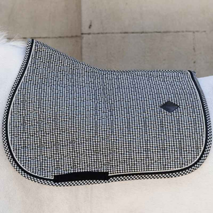 Saddle Pad Pied-de-Poule Black in the group Horse Tack / Saddle Pads / All-Purpose & Jumping Saddle Pads at Equinest (4258501SJBA_r)