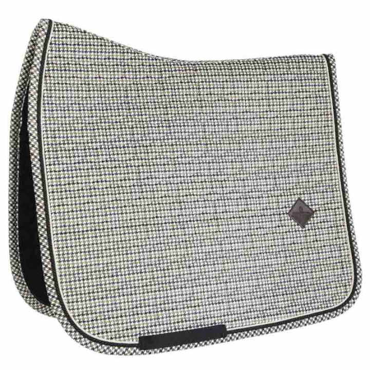 Dressage Saddle Pad Pied-de-Poule Brown in the group Horse Tack / Saddle Pads / Dressage Saddle Pad at Equinest (4258505DRBR_r)