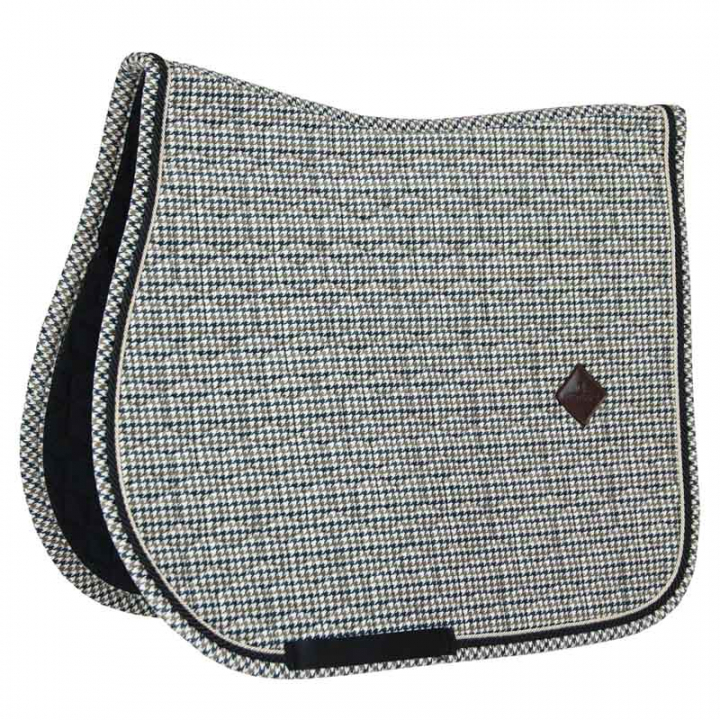 Saddle Pad Pied-de-Poule Brown in the group Horse Tack / Saddle Pads / All-Purpose & Jumping Saddle Pads at Equinest (4258505SJBR_r)