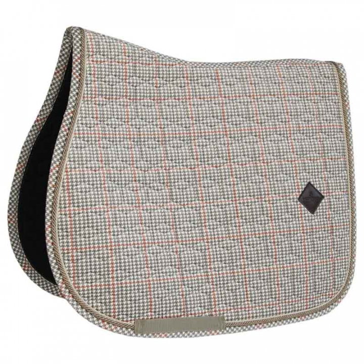 Saddle Pad Pied-de-Poule Beige in the group Horse Tack / Saddle Pads / All-Purpose & Jumping Saddle Pads at Equinest (4258532SJBE_r)