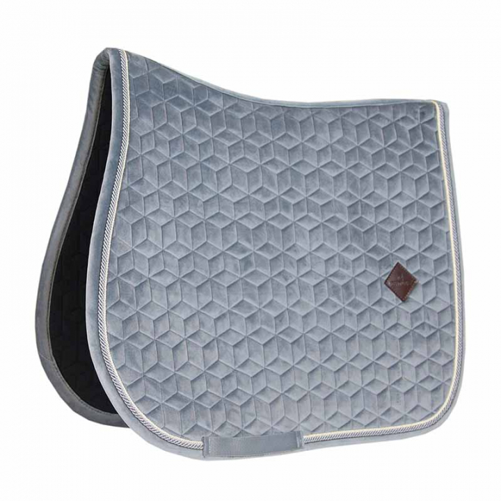 Saddle Pad Basic Velvet Grey in the group Horse Tack / Saddle Pads / All-Purpose & Jumping Saddle Pads at Equinest (42589Gr_r)