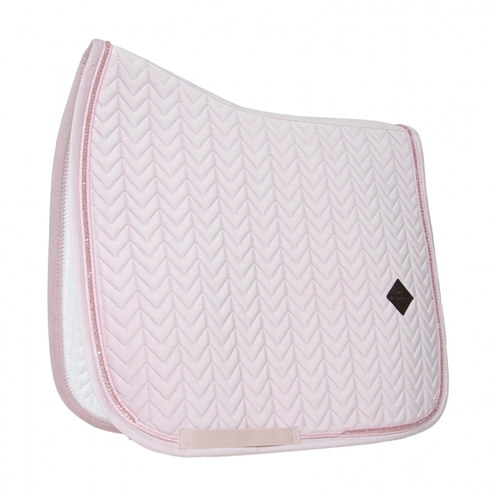 Dressage Saddle Pad Velvet Pearls Pink in the group Horse Tack / Saddle Pads / Dressage Saddle Pad at Equinest (42590DrRs_r)