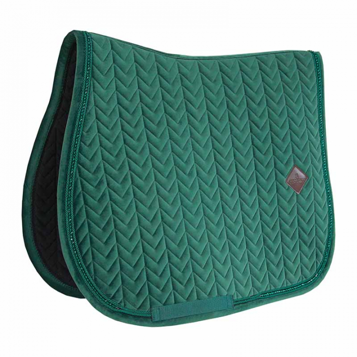 Saddle Pad Velvet Pearls Green in the group Horse Tack / Saddle Pads / All-Purpose & Jumping Saddle Pads at Equinest (42590Gn_r)