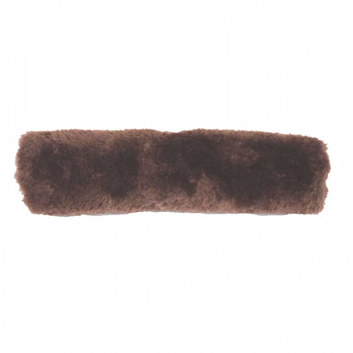 Noseband Cover Sheepskin Brown in the group Horse Tack / Bridles & Browbands / Noseband Guard, Chin Protection & Crown Pads at Equinest (42602BR)