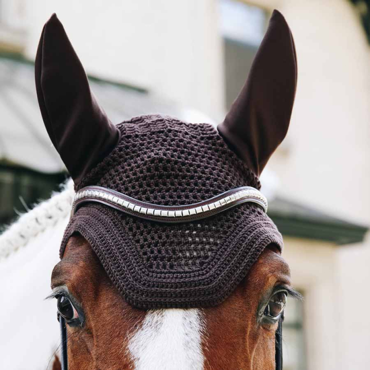 Fly Ear Bonnet Wellington Brown in the group Horse Tack / Bonnets at Equinest (42608Br_r)
