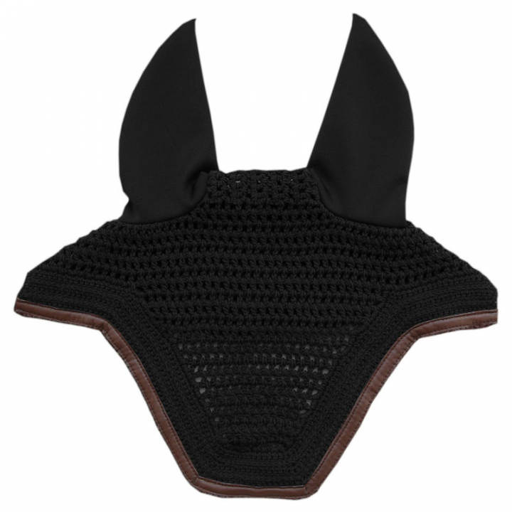 Ear Bonnet Wellington Leather Soundless Black in the group Horse Tack / Bonnets at Equinest (4261301FBA_r)