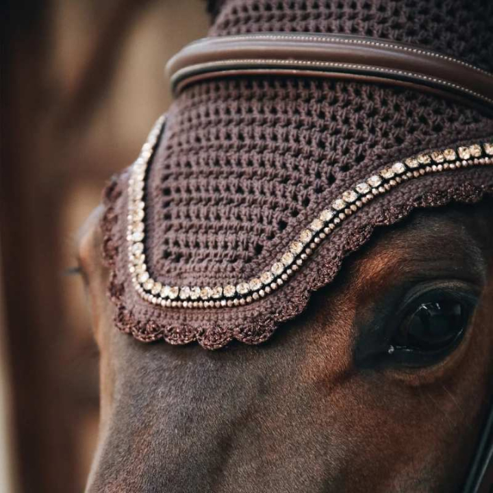 Fly Viel Wellington Stone & Pearl Dark Brown in the group Horse Tack / Bonnets at Equinest (4261408BR)