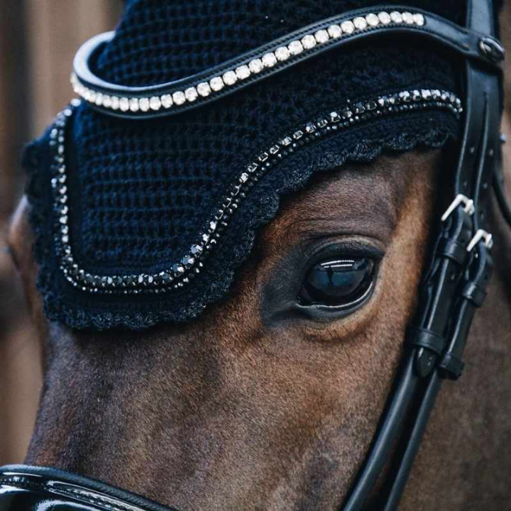 Fly Viel Wellington Stone & Pearl Soundless Black in the group Horse Tack / Bonnets at Equinest (42615Sv_r)