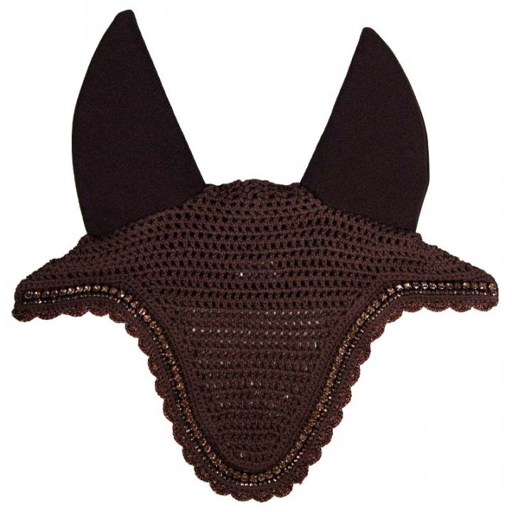 Ear Bonnet Long Stone & Pearl Soundless Brown in the group Horse Tack / Bonnets at Equinest (4261705FBR_r)