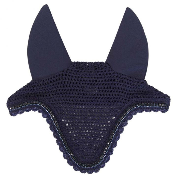 Ear Bonnet Long Stone & Pearl Soundless Dark Navy in the group Horse Tack / Bonnets at Equinest (4261733FDNA_r)