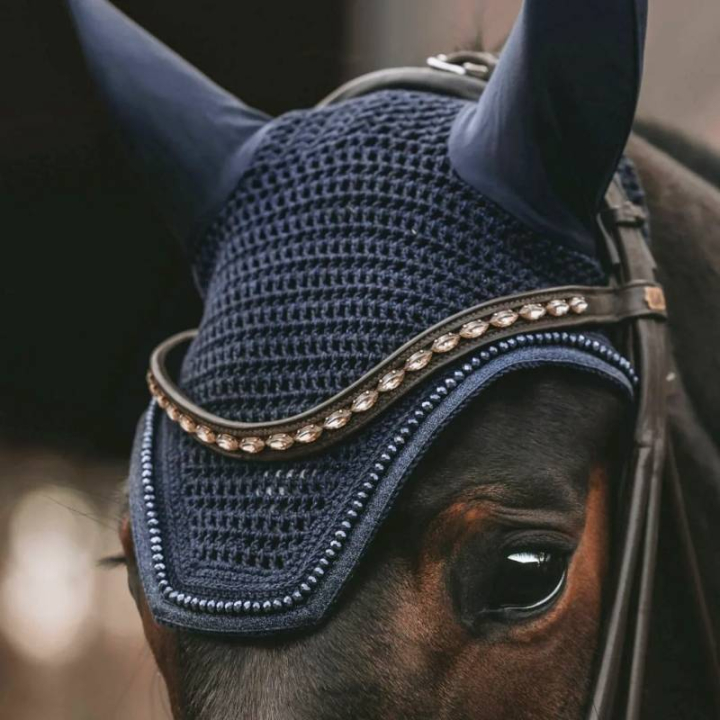 Ear Bonnet Wellington Glitter Soundless Dark Navy in the group Horse Tack / Bonnets at Equinest (4261933FDNA_r)