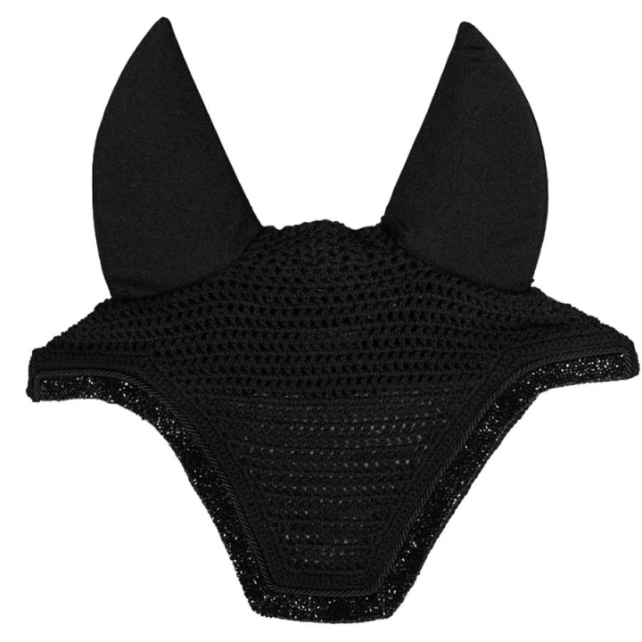 Ear Bonnet Wellington Glitter Stone Soundless Black in the group Horse Tack / Bonnets at Equinest (4262501FBA_r)