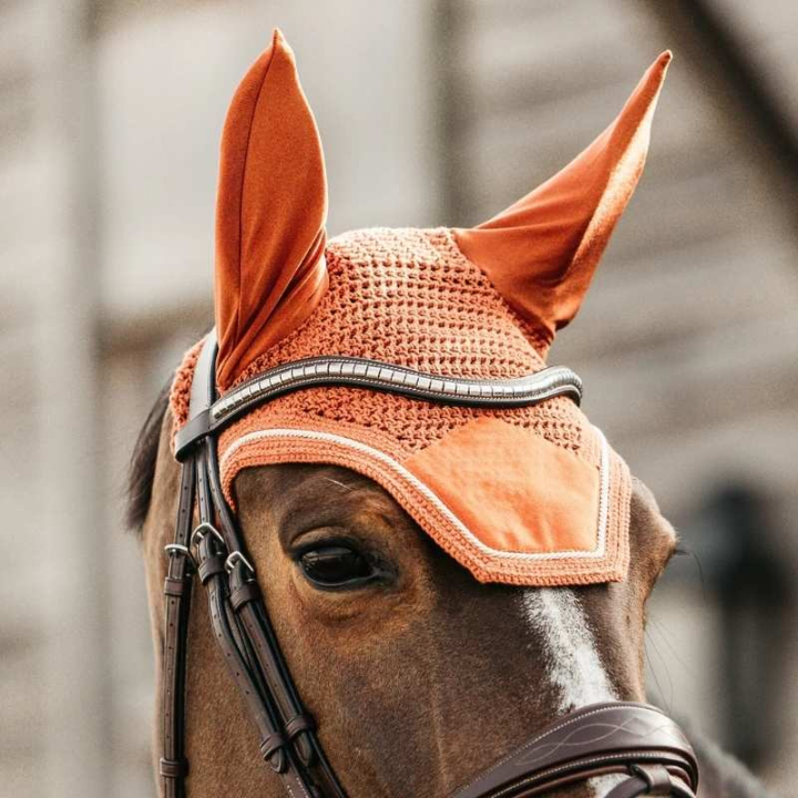 Fly Viel Wellington Velvet Orange in the group Horse Tack / Bonnets at Equinest (4262617OR_r)