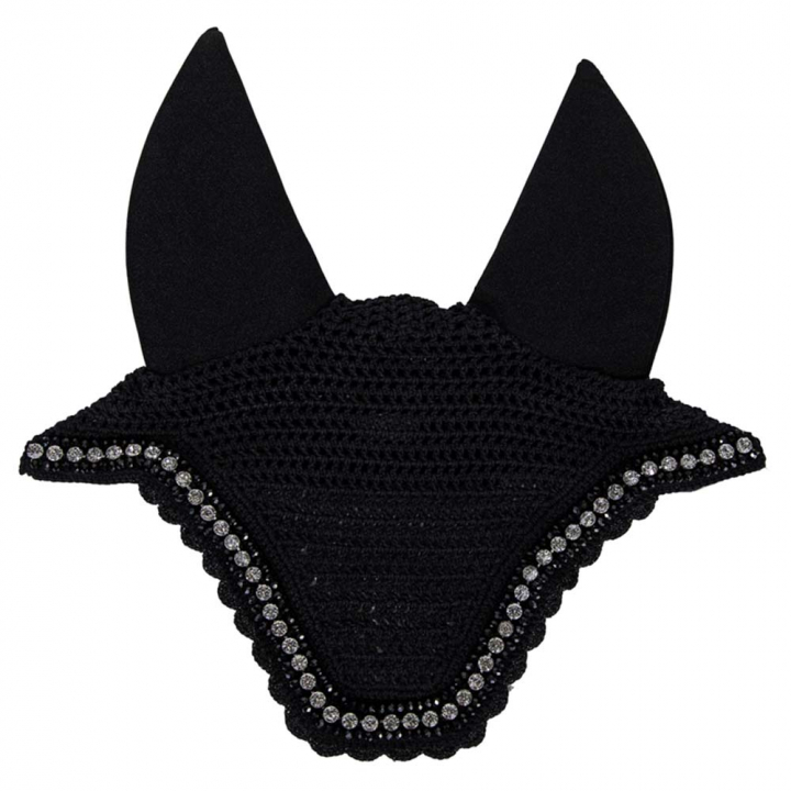 Ear Bonnet Wellington Big Stone & Pearl Soundless Black in the group Horse Tack / Bonnets at Equinest (4263501FBA_r)