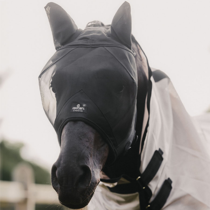 Fly Mask Classic with Ears Black in the group Fly Protection / Fly Masks & Nose Nets at Equinest (42646BA)
