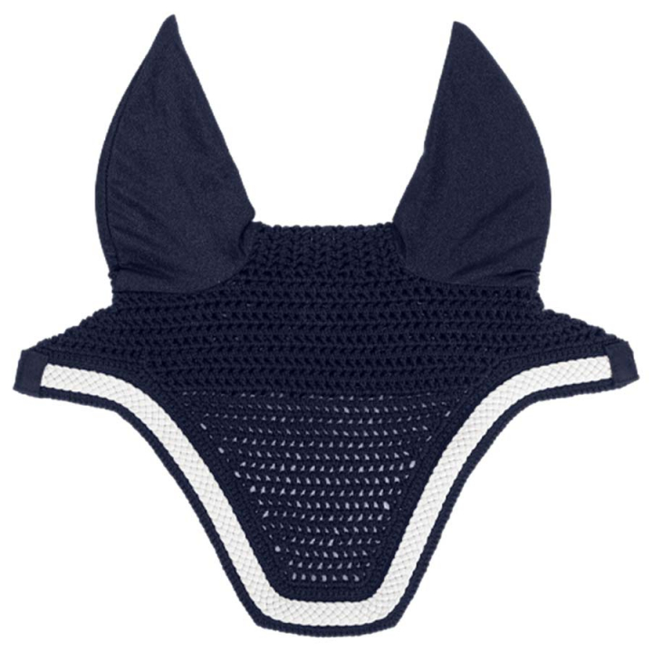 Ear Bonnet Wellington Plaited Cord Navy Blue in the group Horse Tack / Bonnets at Equinest (4265903FNA_r)